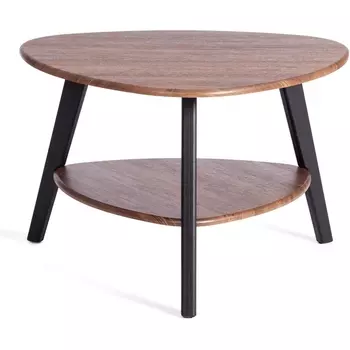 Журнальный стол Tetchair FABIO (МДФ/Орех,Черный)