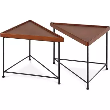 Журнальный стол When ОГОГО Обстановочка! (Массив дерева/Коричневый,Черный) арт.931632