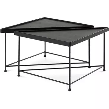 Журнальный стол When ОГОГО Обстановочка! (Массив дерева/Черный) арт.931621