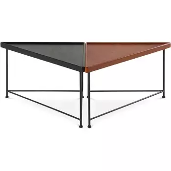 Журнальный стол When ОГОГО Обстановочка! (Массив дерева/Коричневый,Черный) арт.931646