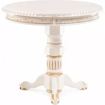 Журнальный стол Woodville Бернард крем / золотая патина арт.615220