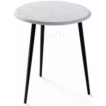 Журнальный столик бетон белый / черный матовый Woodville Абелия 497045