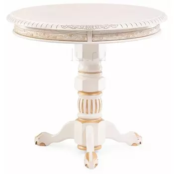 Журнальный столик Woodville Бернард крем с золотой патиной 450831