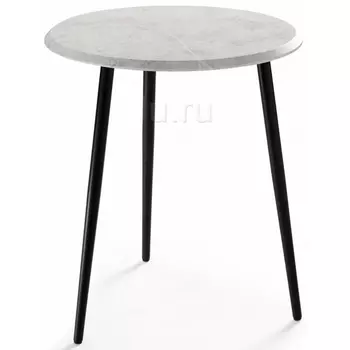 Журнальный столик мрамор белый / черный матовый Woodville Абелия 497046