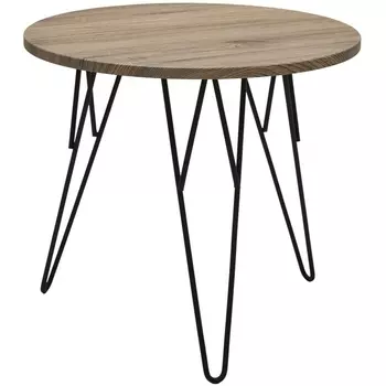 Журнальный столик Ореховый дубослив / черный каркас M-City 461MC05057