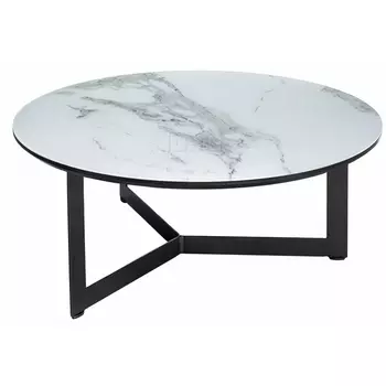 Журнальный столик Woodville Роб D-700 белый мрамор 462373
