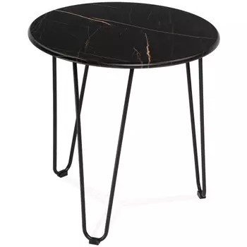 Журнальный столик Woodville Шани кварц черный 550562