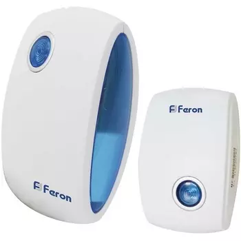 Звонок дверной беспроводной Электрический мелодии с питанием от батареек Feron E-376 23689
