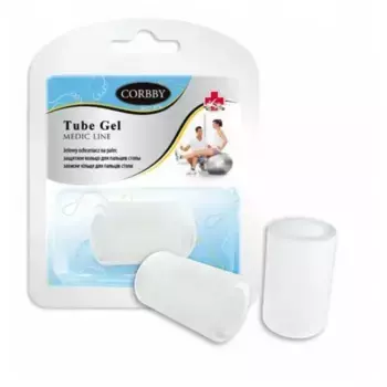 corbby 1663 tube gel размер l напалечник гелевый (2 шт)