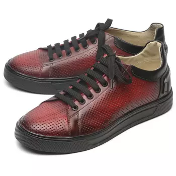 мужские кроссовки натуральная кожа corvetto