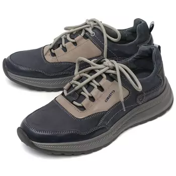 мужские кроссовки натуральная кожа+нубук corvetto