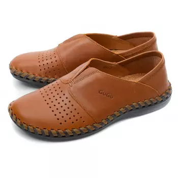 мужские мокасины с перфорацией натуральная кожа Gustav Gutmann