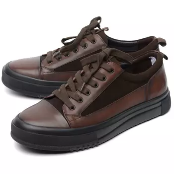 мужские полуботинки натуральная кожа + велюр salamander