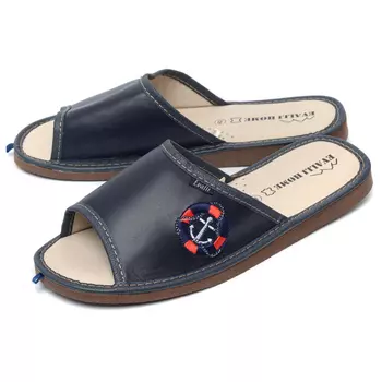 мужские тапочки натуральная кожа evalli