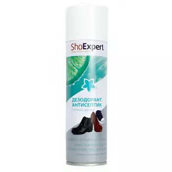 shoexpert дезодорант антисептик для всех видов кожи и текстиля 250 мл