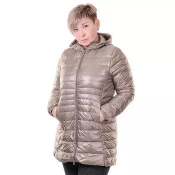 ультралёгкая пуховая куртка длинная l(42)-7xl(58)