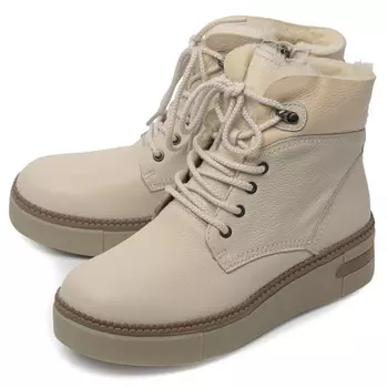 женские ботинки натуральная кожа+дубленка / натуральный мех gugu