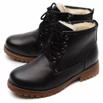 женские ботинки натуральная кожа натуральный мех gugu