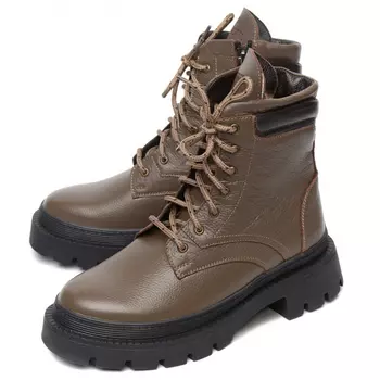 женские ботинки натуральная кожа / натуральный мех corvetto