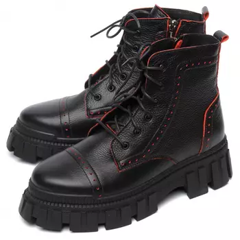 женские ботинки натуральная кожа / натуральный мех corvetto