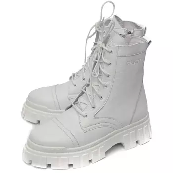 женские ботинки натуральная кожа / натуральный мех corvetto