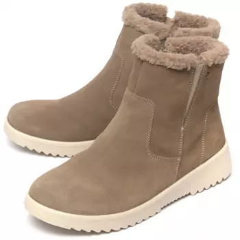 женские ботинки натуральная кожа (велюр) / шерсть марко