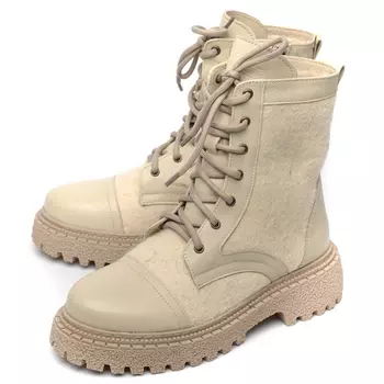 женские ботинки натуральная кожа+войлок / шерсть corvetto