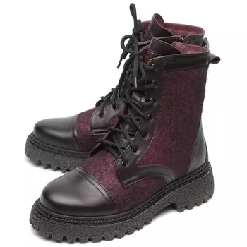 женские ботинки натуральная кожа+войлок / шерсть corvetto