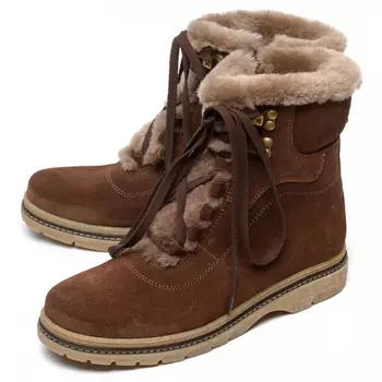 женские ботинки натуральная кожа (замша) / шерсть марко