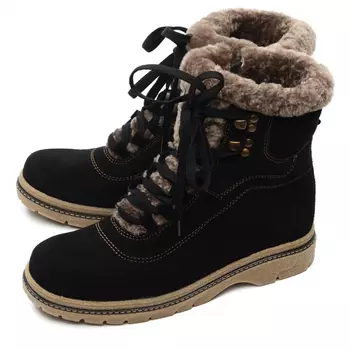 женские ботинки натуральная кожа (замша) / шерсть марко