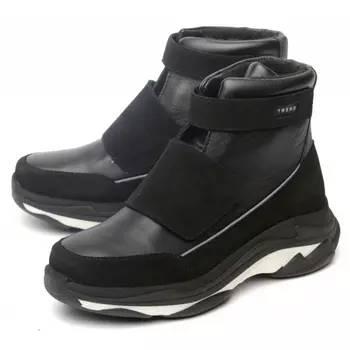 женские ботинки полуспортивные натуральная кожа + велюр / байка марко