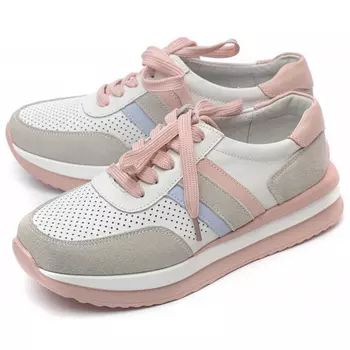 женские кроссовки натуральная кожа/велюр lapepita