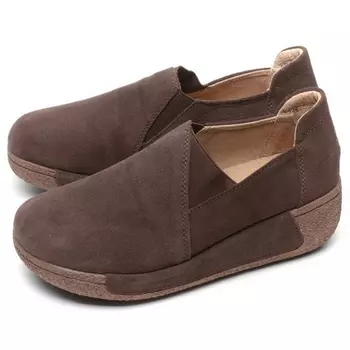 женские мокасины на танкетке натуральная кожа (замша) bnf