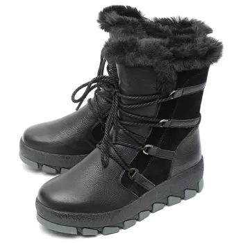 женские полусапоги натуральная кожа + велюр / натуральный мех Gustav Gutmann