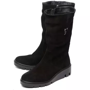 женские сапоги натуральная кожа (велюр) / байка марко