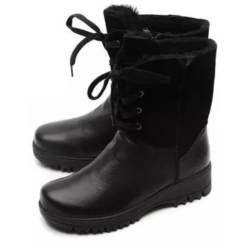 женские сапоги натуральная кожа+замша/шерсть gugu