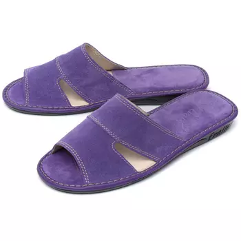 женские тапочки натуральная кожа (замша) evalli