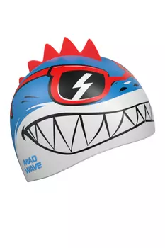 Юниорская силиконовая шапочка SHARK with fins