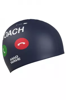 Силиконовая шапочка для плавания Coach