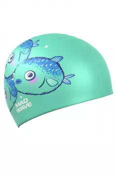 Силиконовая шапочка для плавания Fugu fish