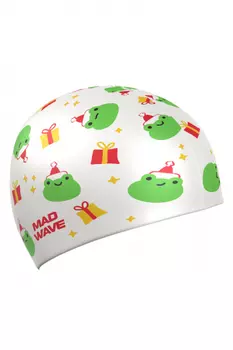Силиконовая шапочка для плавания Happy New Year