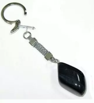 Агат черный. Брелок
