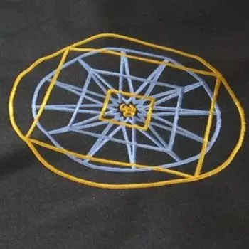 Алтарное покрывало «Колесо фортуны» (Черное)