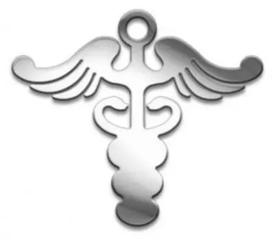 Амулет Кадуцей, (медсталь)