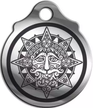 Амулет Кельтское солнце, медсталь