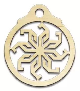 Амулет Коловрат восьмилучевой, клен