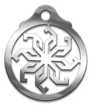 Амулет Коловрат восьмилучевой, (медсталь)