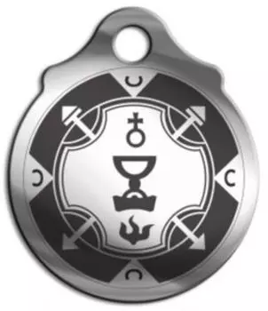 Амулет Пентакль королевы высшей судьбы, медсталь