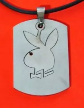 Амулет Плейбой, малый (сталь+сталь)