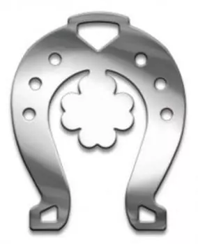 Амулет Подкова удачи, (медсталь)